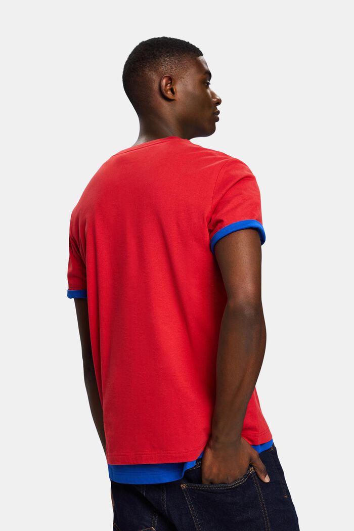 Logowany T-shirt, unisex, DARK RED, detail image number 4