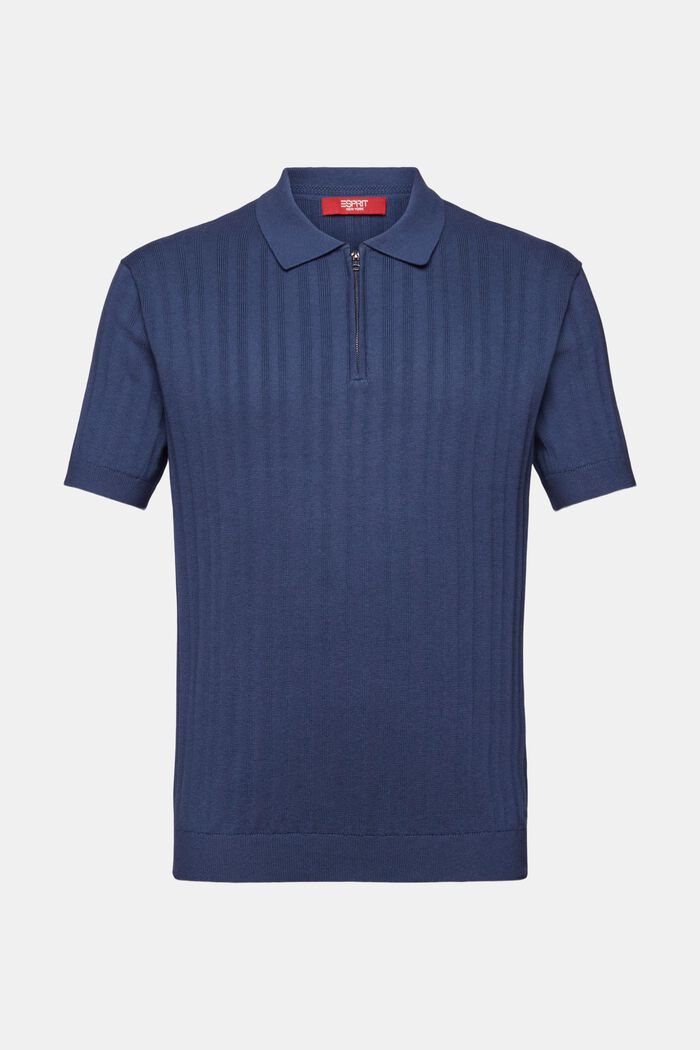 Koszulka polo slim fit, GREY BLUE, detail image number 5