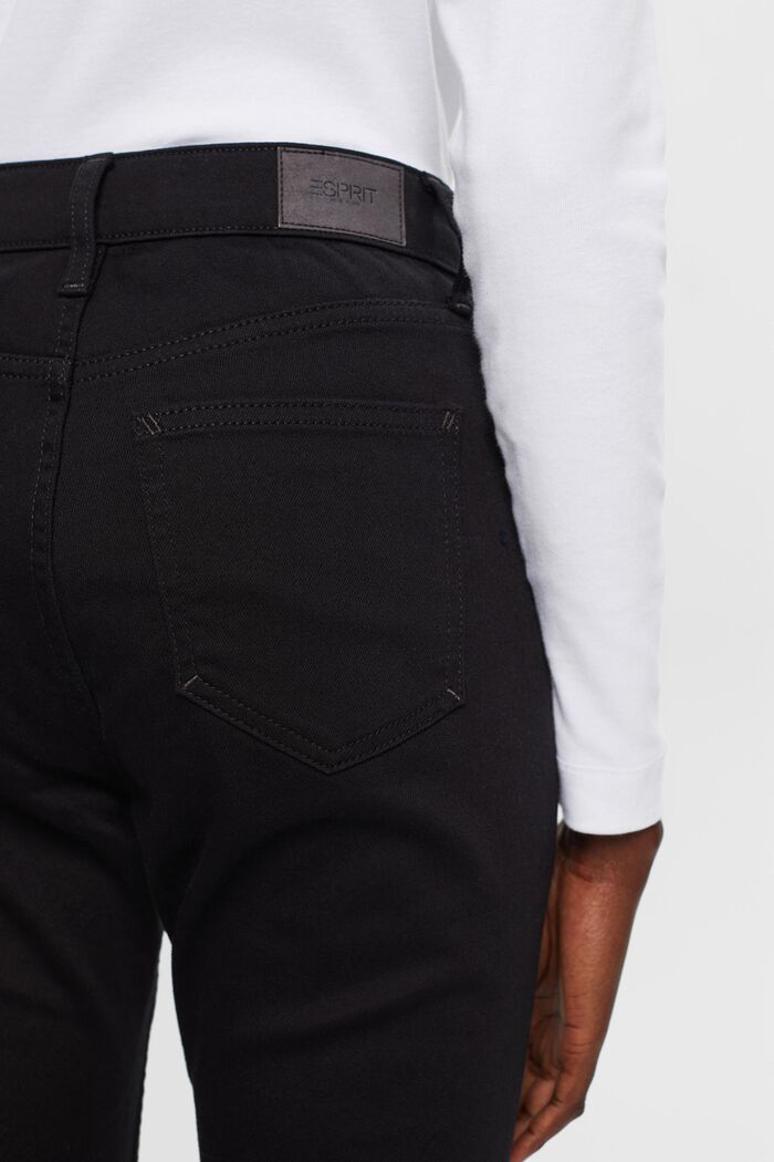 Nieblaknące dżinsy skinny, bawełna ze streczem, BLACK RINSE, detail image number 4