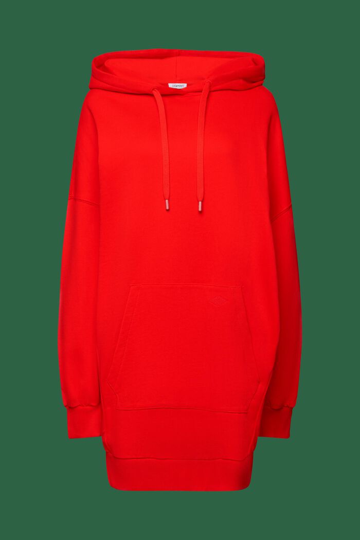 Sukienka dresowa oversize z kapturem, RED, detail image number 6