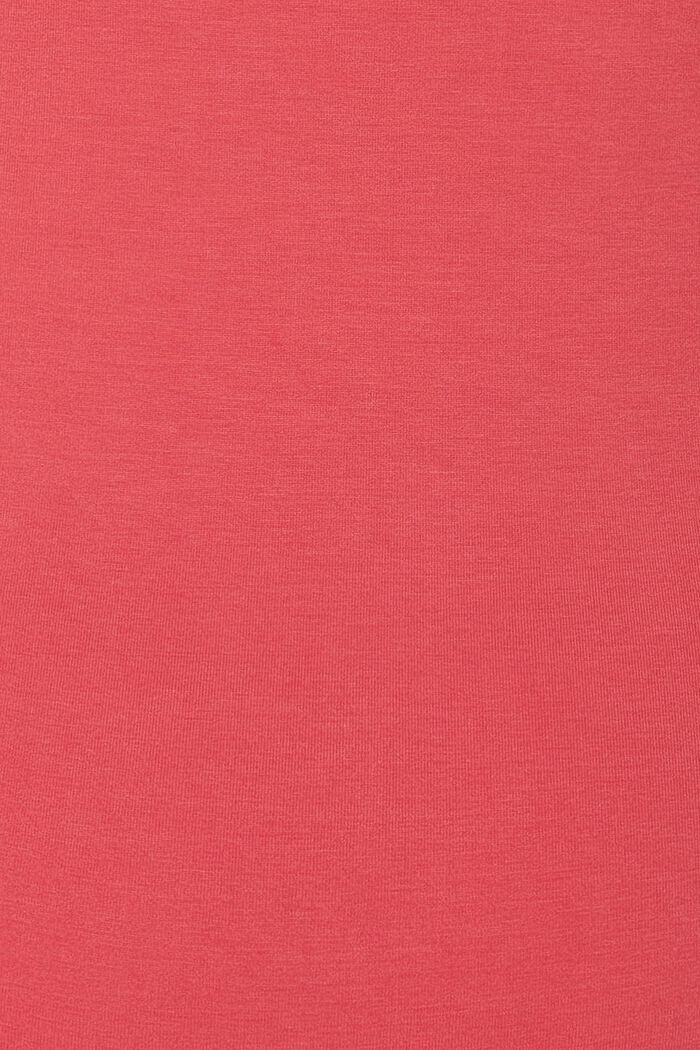 T-shirt z wycięciem w serek, LENZING™ ECOVERO™, RED, detail image number 1