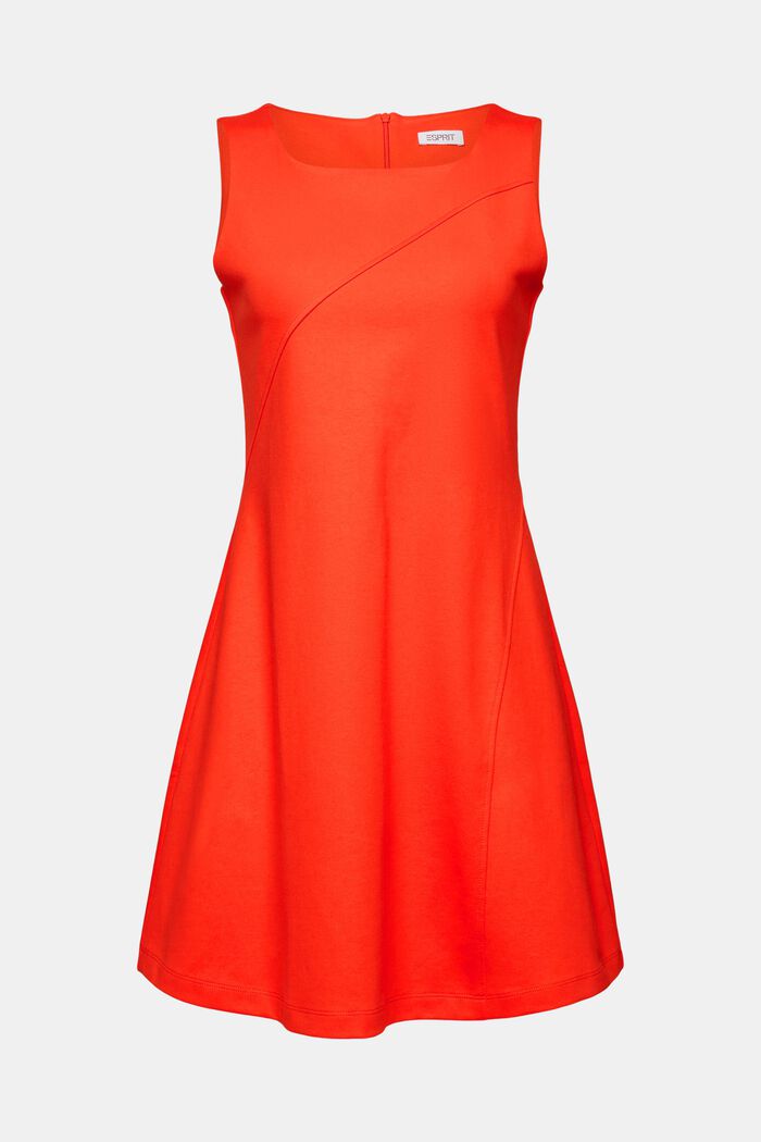 Sukienka mini punto bez rękawów, RED, detail image number 7