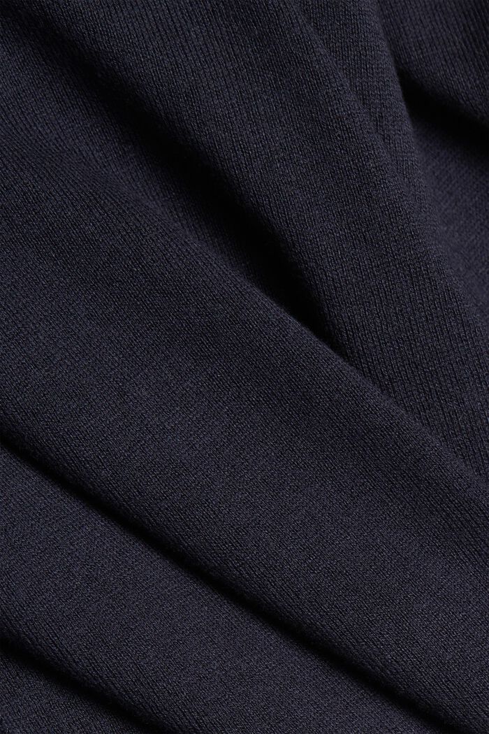 Sweter basic z mieszanki z bawełną ekologiczną, NAVY, detail image number 4
