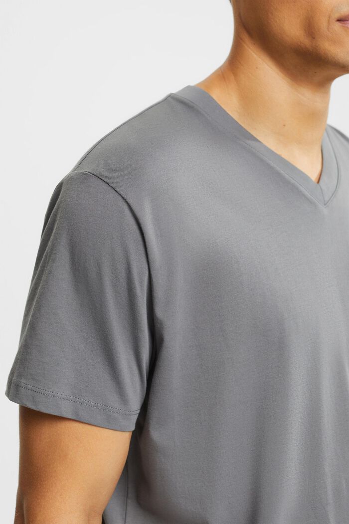 T-shirt z dżerseju, 100% bawełny, DARK GREY, detail image number 0