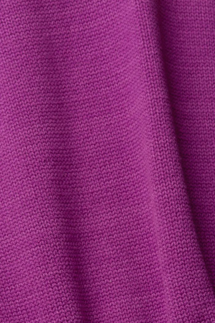 Dzianinowy sweter z półgolfem, VIOLET, detail image number 1