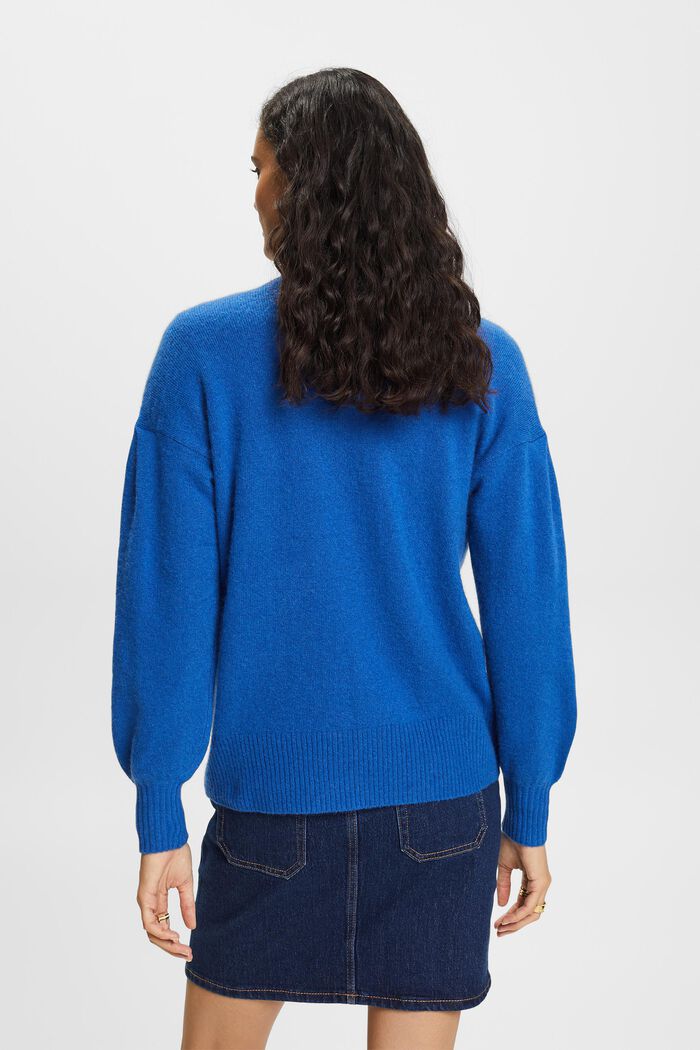 Sweter z półgolfem, BRIGHT BLUE, detail image number 4