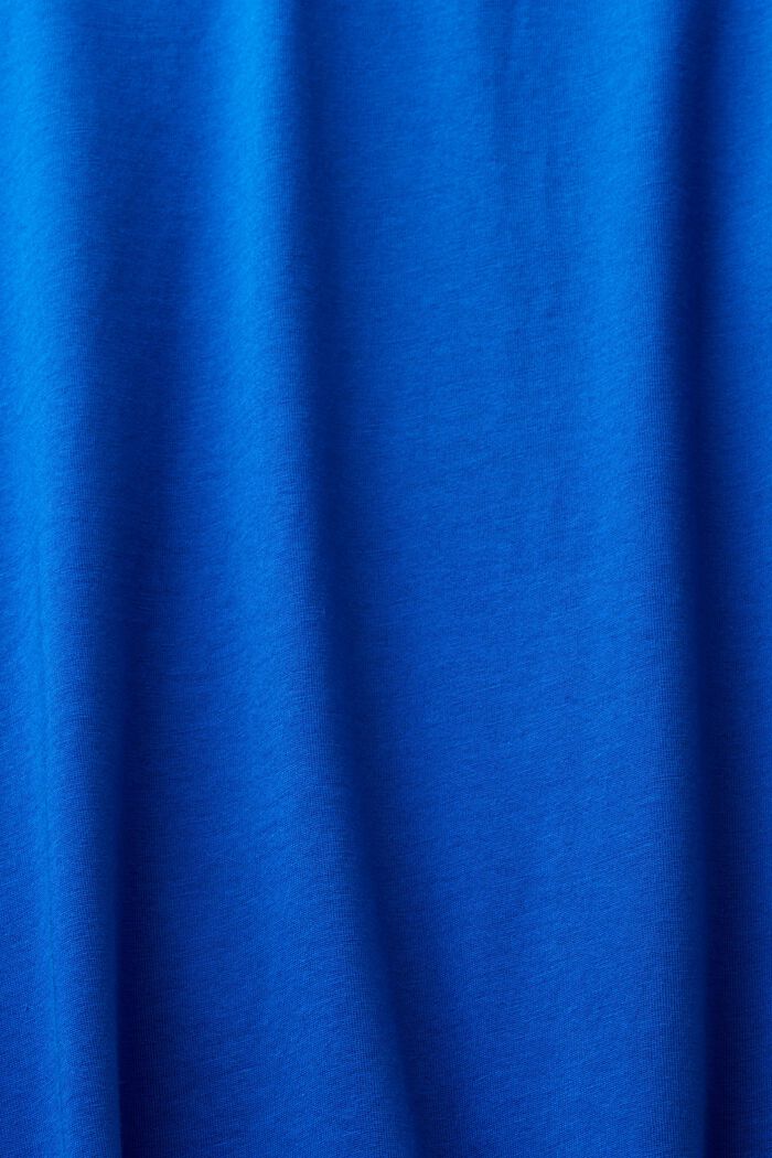 T-shirt z okrągłym dekoltem z dżerseju, BRIGHT BLUE, detail image number 5