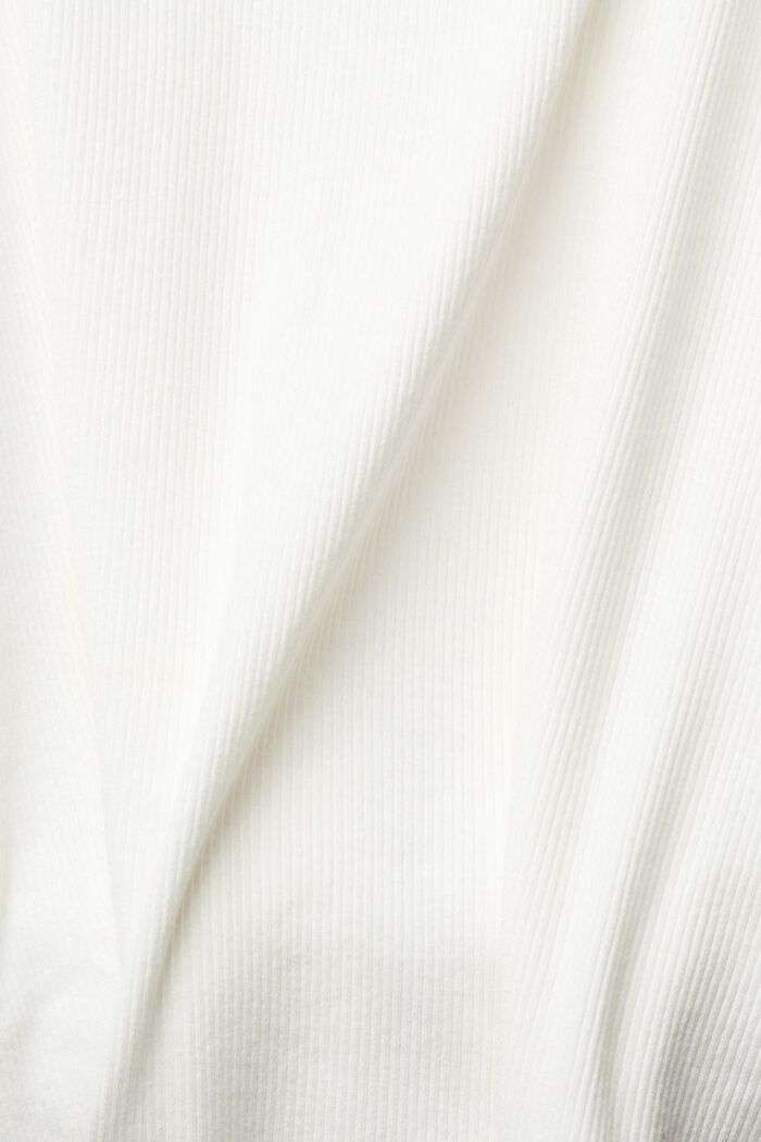 Koszulka na ramiączkach z koronkową lamówką, OFF WHITE, detail image number 1