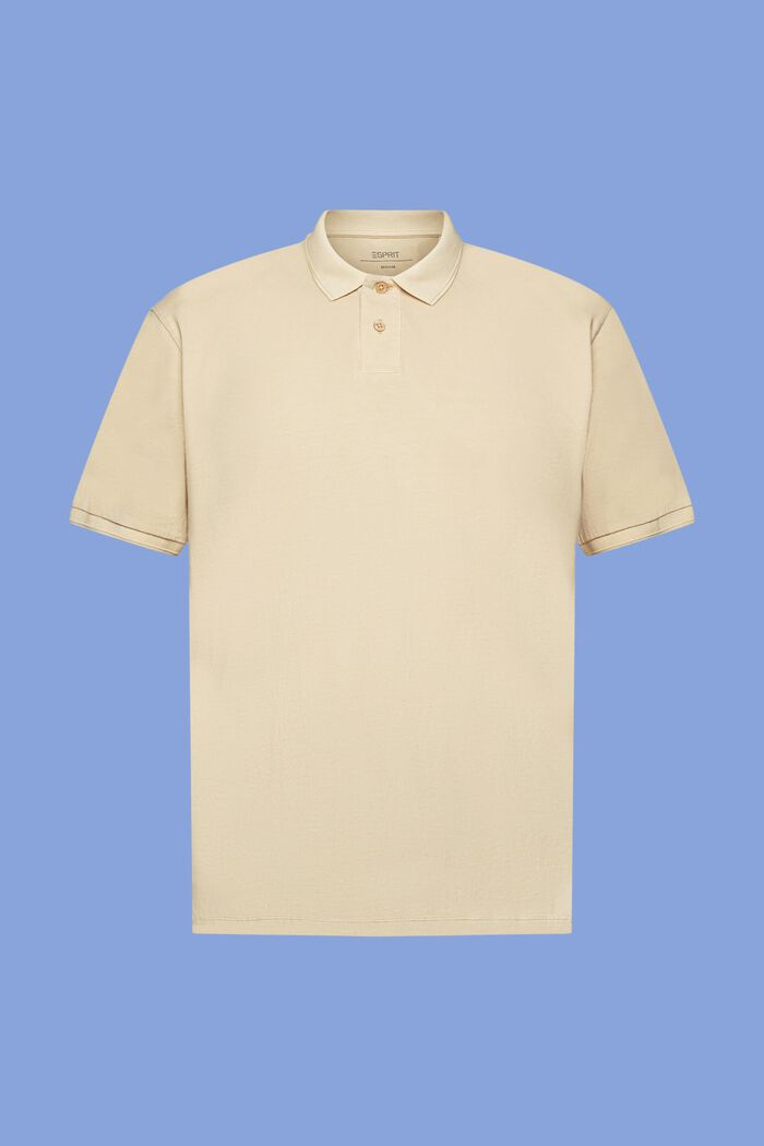 Koszulka polo z dżerseju, SAND, detail image number 6