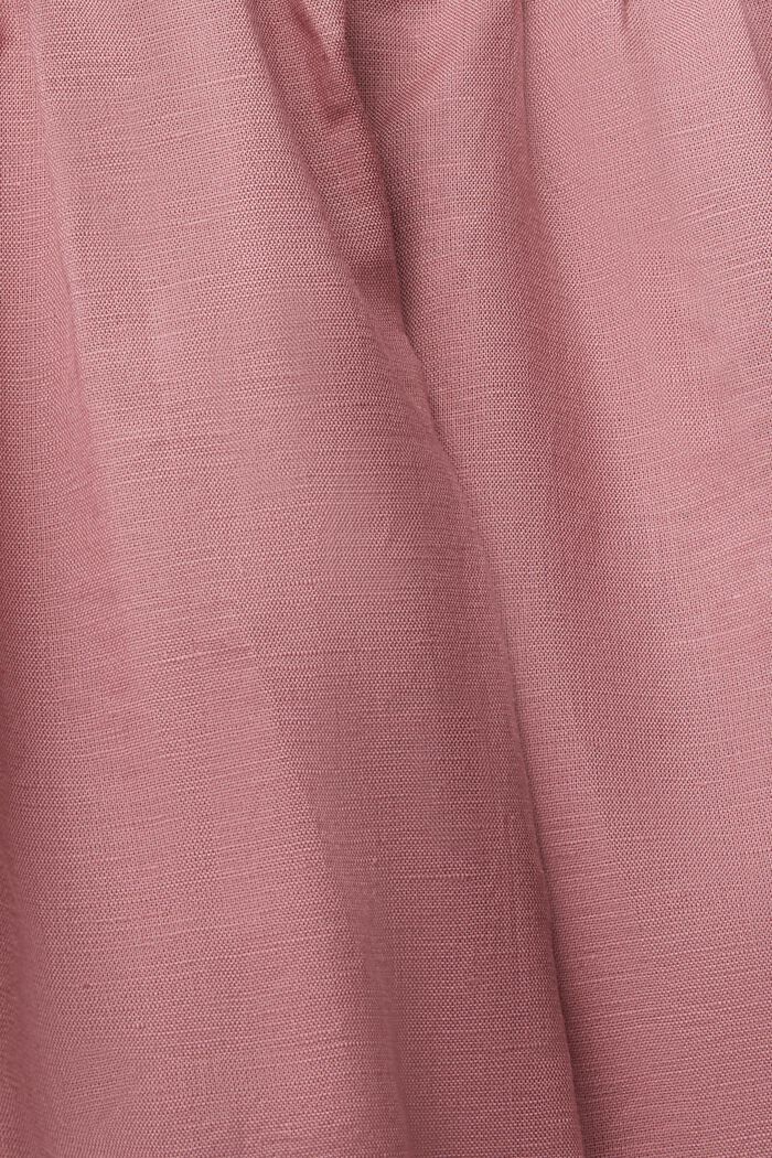 Spódnica mini z mieszanki lnianej, MAUVE, detail image number 1