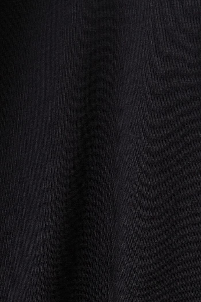 T-shirt z dżerseju z bawełny pima, BLACK, detail image number 5