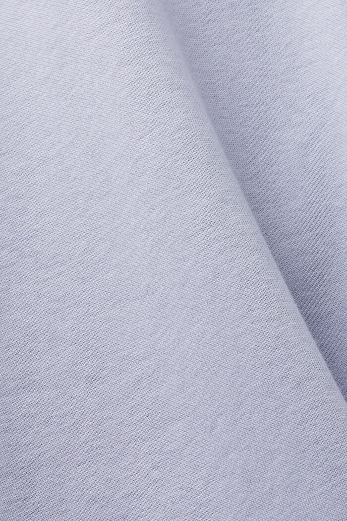 Oversizowa bluza z kapturem z bawełny, LIGHT BLUE LAVENDER, detail image number 6
