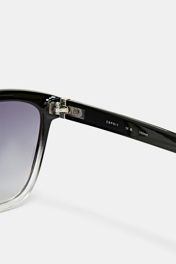 Cieniowane okulary przeciwsłoneczne w stylu „kocie oko”, BLACK, detail image number 4