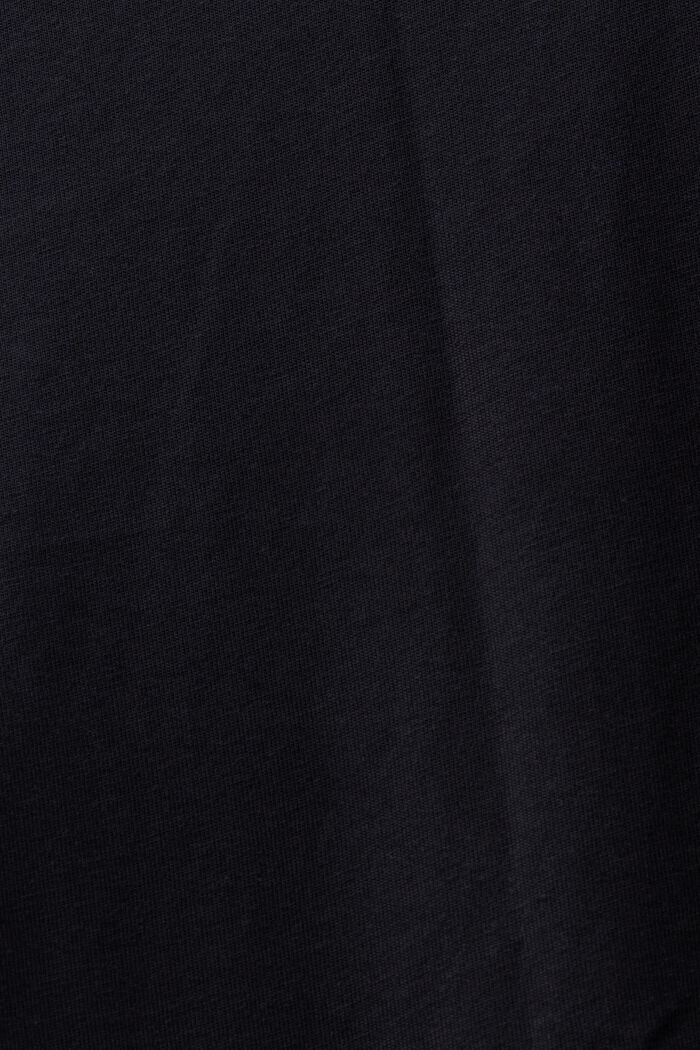 T-shirt z holograficznym nadrukiem, BLACK, detail image number 4