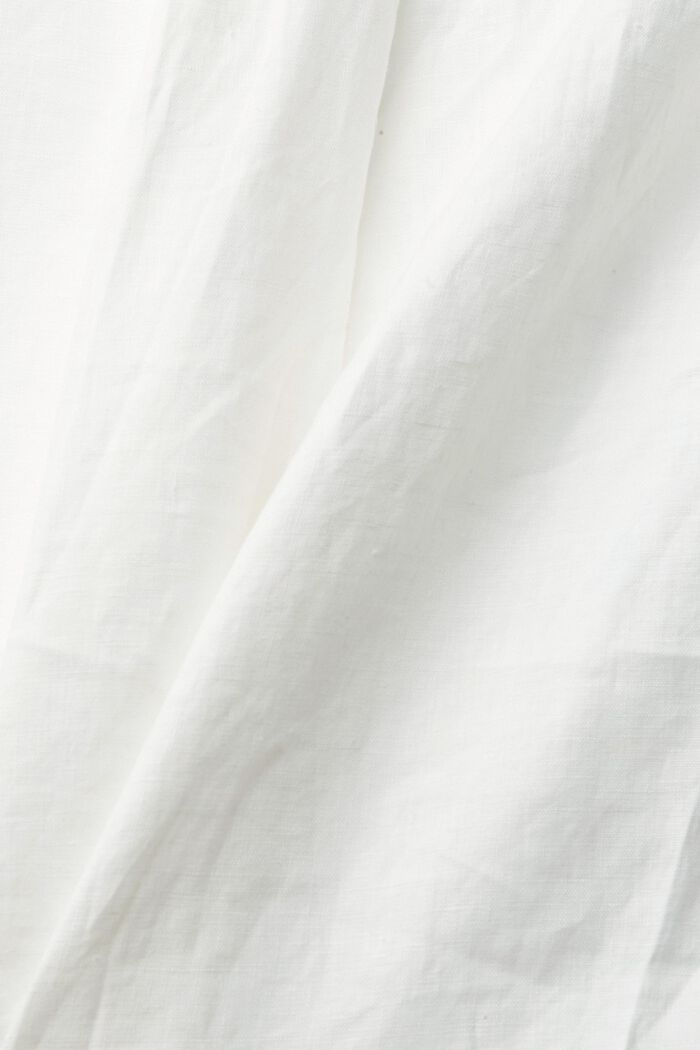 Bluzka ze 100% lnu, WHITE, detail image number 4