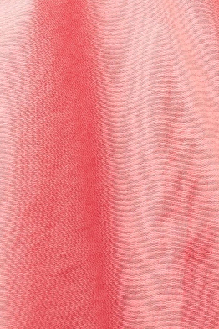 Koszula z popeliny bawełnianej, PINK, detail image number 4