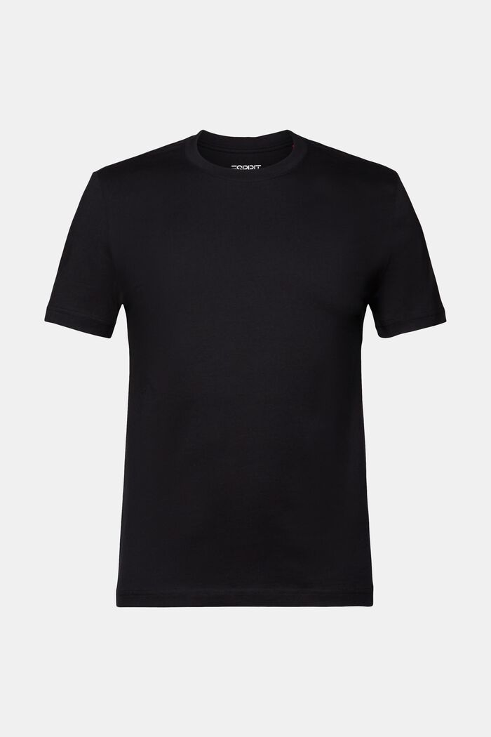 T-shirt z dżerseju z bawełny pima, BLACK, detail image number 6