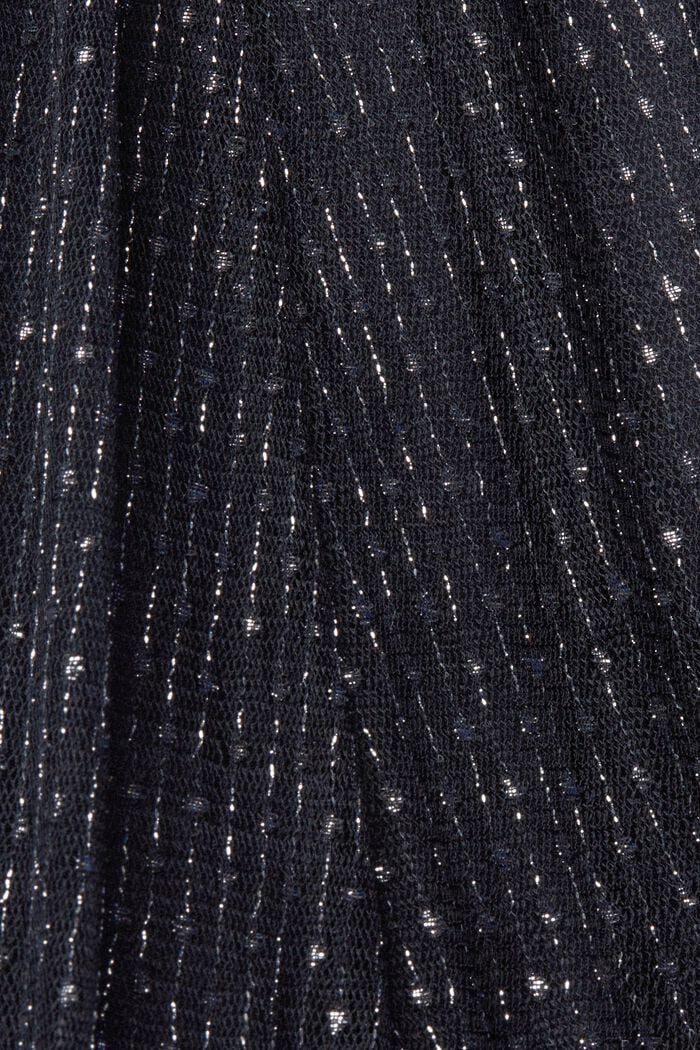 Spódnica midi z efektownym połyskiem, NAVY, detail image number 4