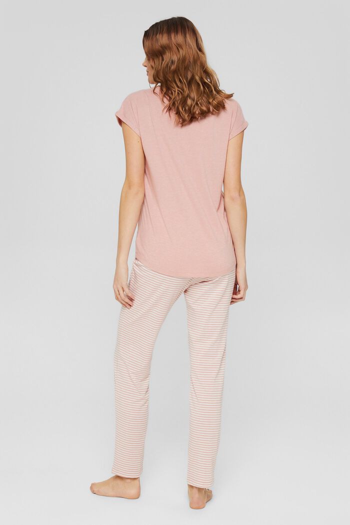 Jerseyowa piżama ze 100% bawełny ekologicznej, OLD PINK, detail image number 2