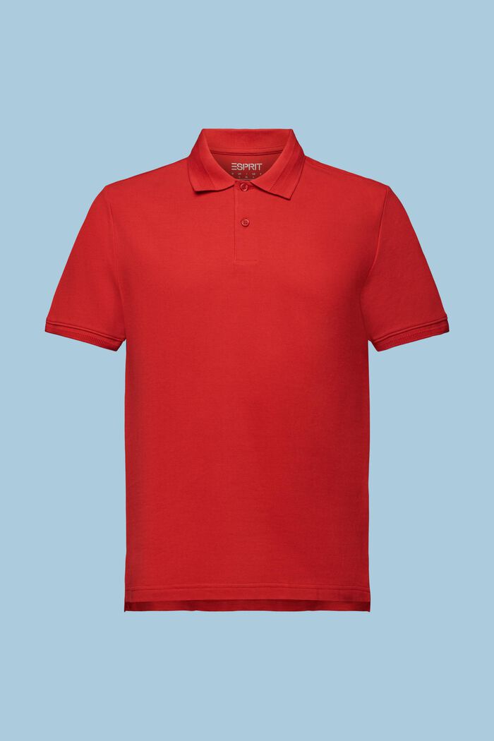Koszulka polo z bawełny pima, DARK RED, detail image number 6