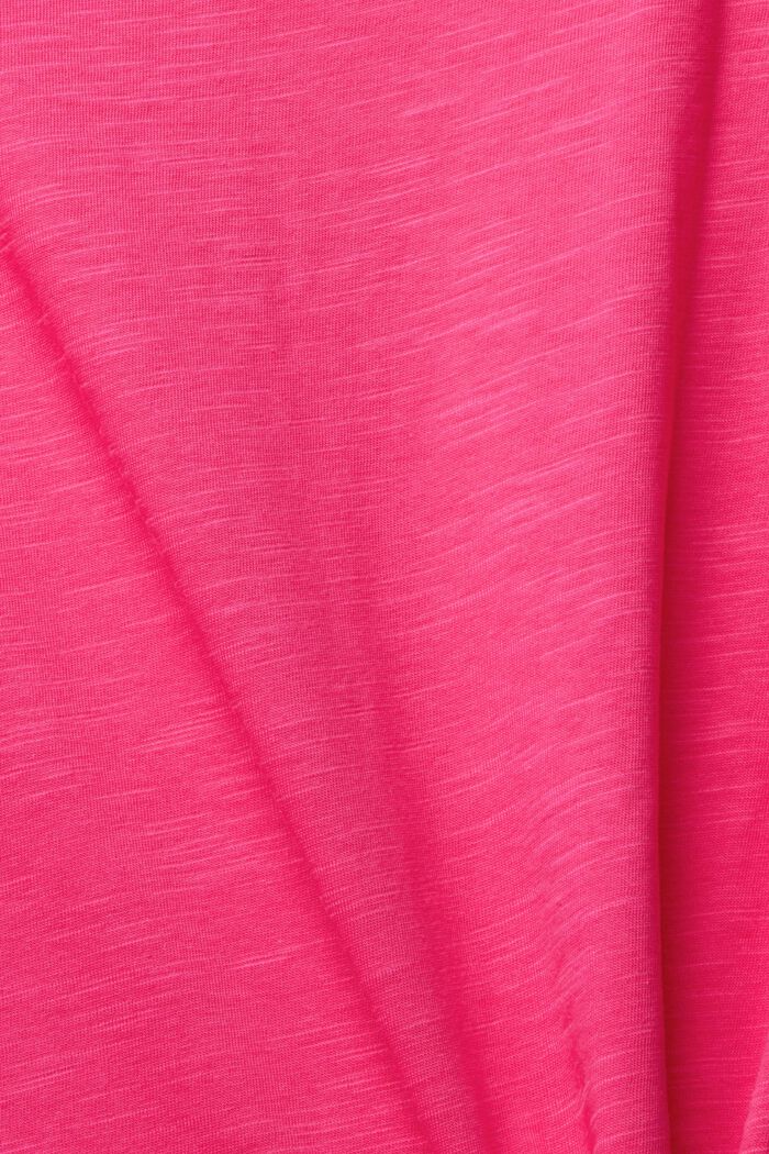 Jednokolorowy T-shirt, NEW PINK FUCHSIA, detail image number 1