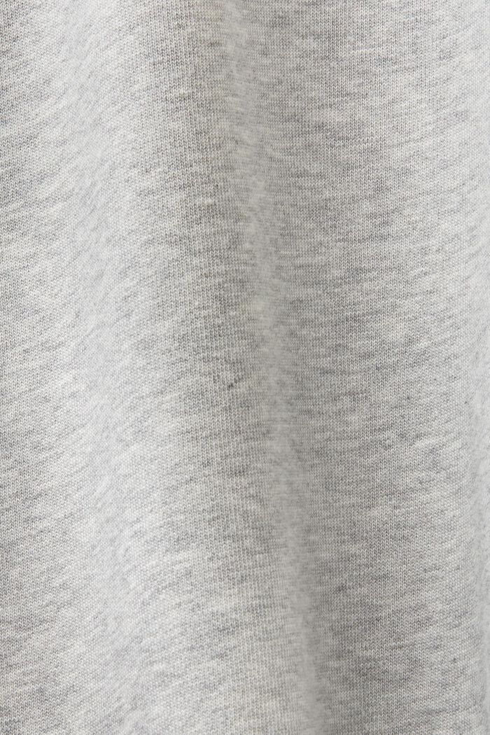 Bluza z kapturem z polaru z logo, unisex, LIGHT GREY, detail image number 7