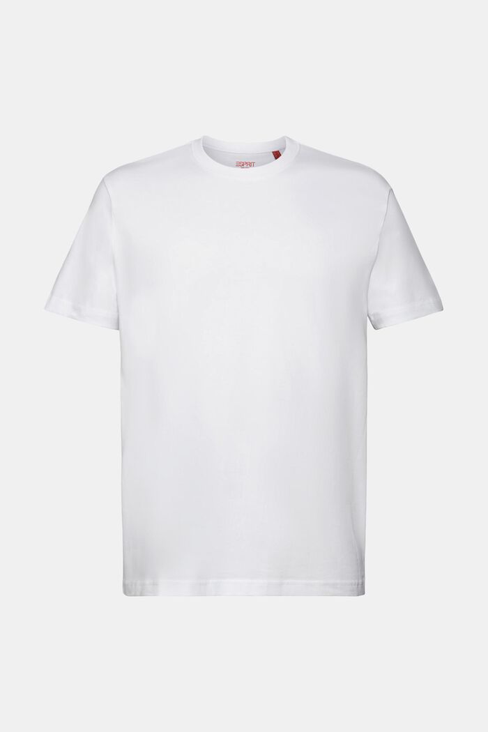 T-shirt z dżerseju z bawełny pima, WHITE, detail image number 6