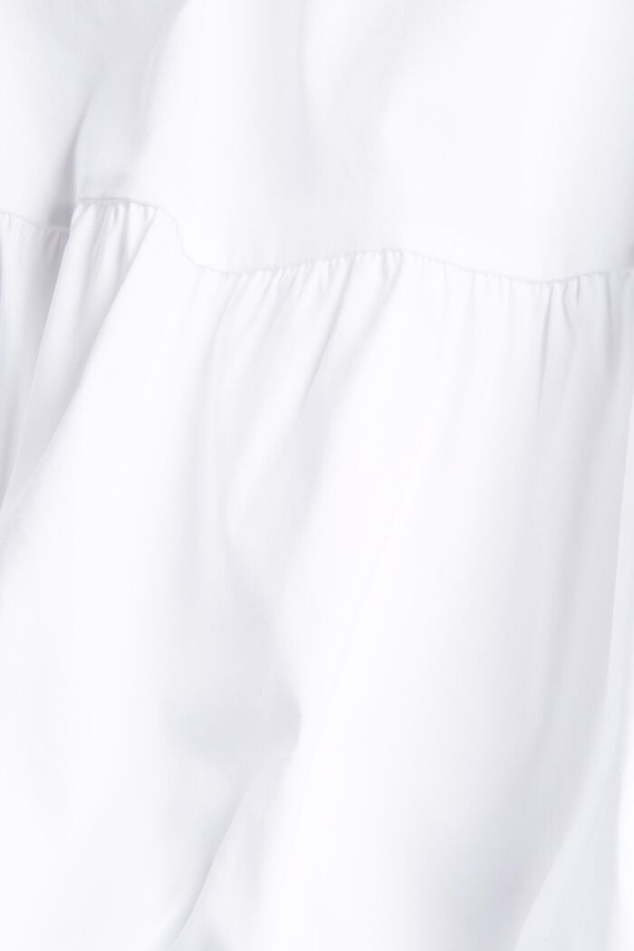 Sukienka z falbanami, LENZING™ ECOVERO, WHITE, detail image number 4