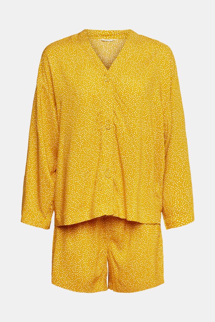 Piżama w kropeczki, LENZING™ ECOVERO™, HONEY YELLOW, detail image number 2