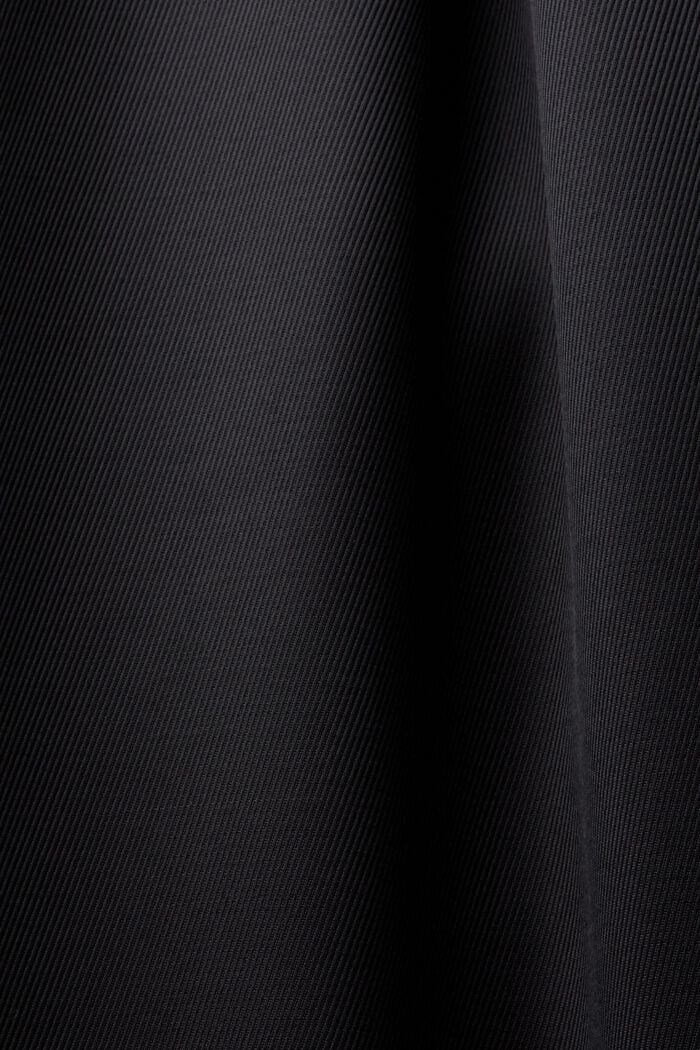 Satynowe spodnie z szerokimi nogawkami, BLACK, detail image number 6