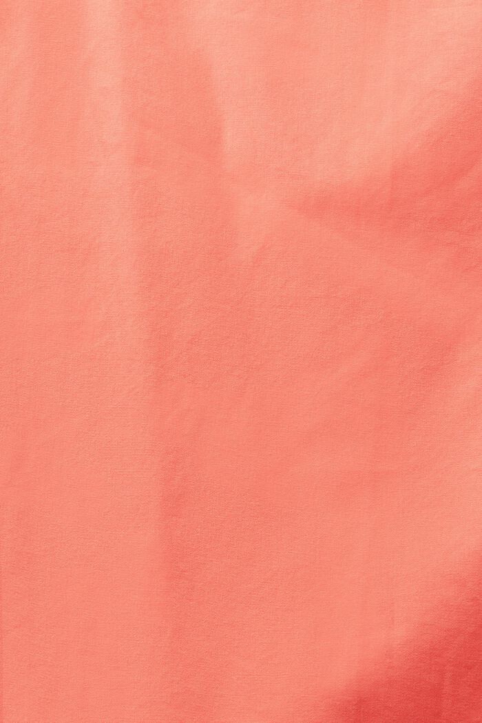 Koszula z popeliny bawełnianej, CORAL RED, detail image number 4