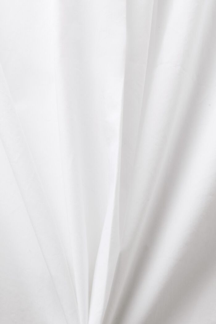 Bluzka bez rękawów z popeliny, WHITE, detail image number 4