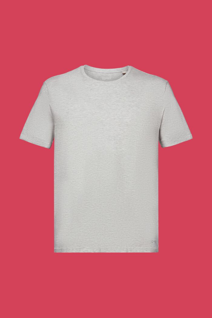Dżersejowy T-shirt z nadrukiem z tyłu, LIGHT GREY, detail image number 6