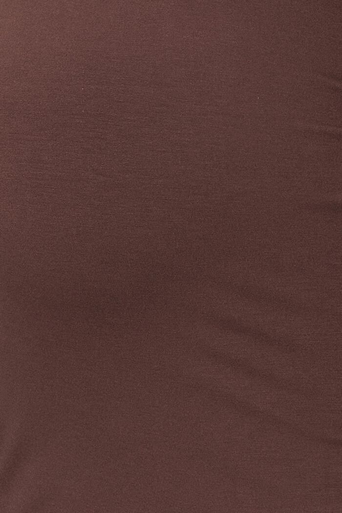 Koszulka z długim rękawem ułatwiająca karmienie, LENZING™ ECOVERO™, COFFEE, detail image number 4