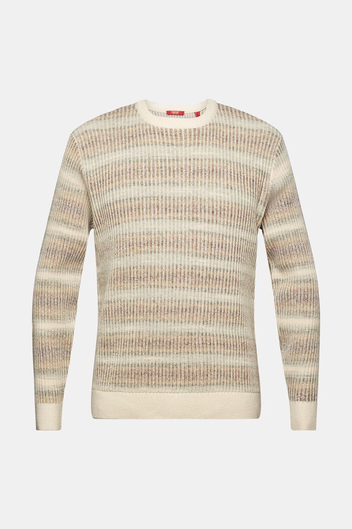Sweter z okrągłym dekoltem z prążkowanej dzianiny, ICE, detail image number 6