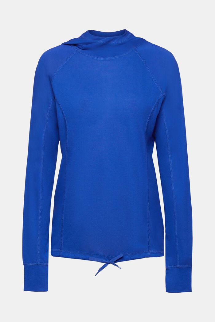 Koszulka z długim rękawem oraz kapturem, LENZING™ ECOVERO™, BRIGHT BLUE, detail image number 8