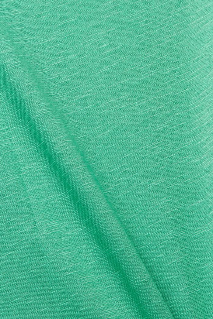 T-shirt z dekoltem w serek, GREEN, detail image number 1