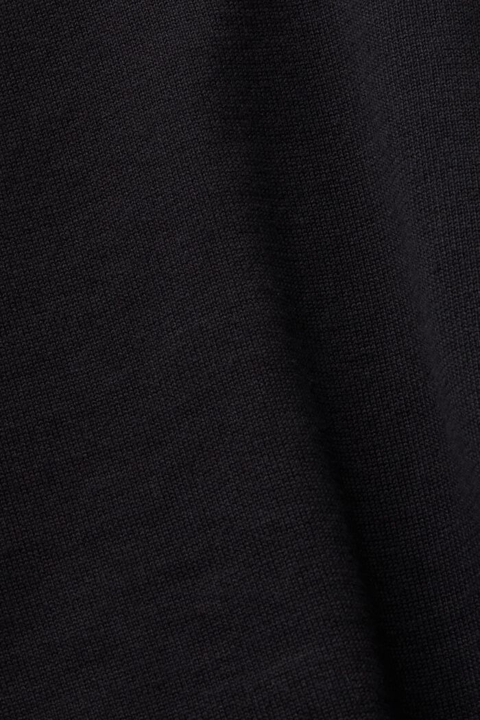 Koszulka z łódkowym dekoltem, BLACK, detail image number 5