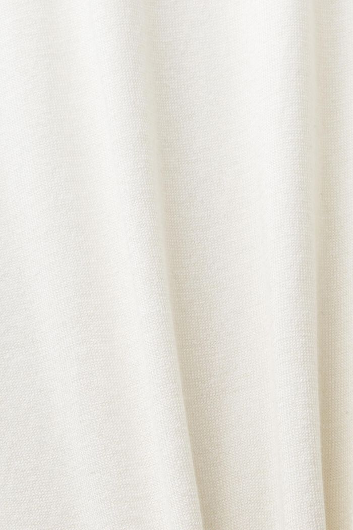 Dzianinowa koszulka polo z krótkim rękawem, OFF WHITE, detail image number 5