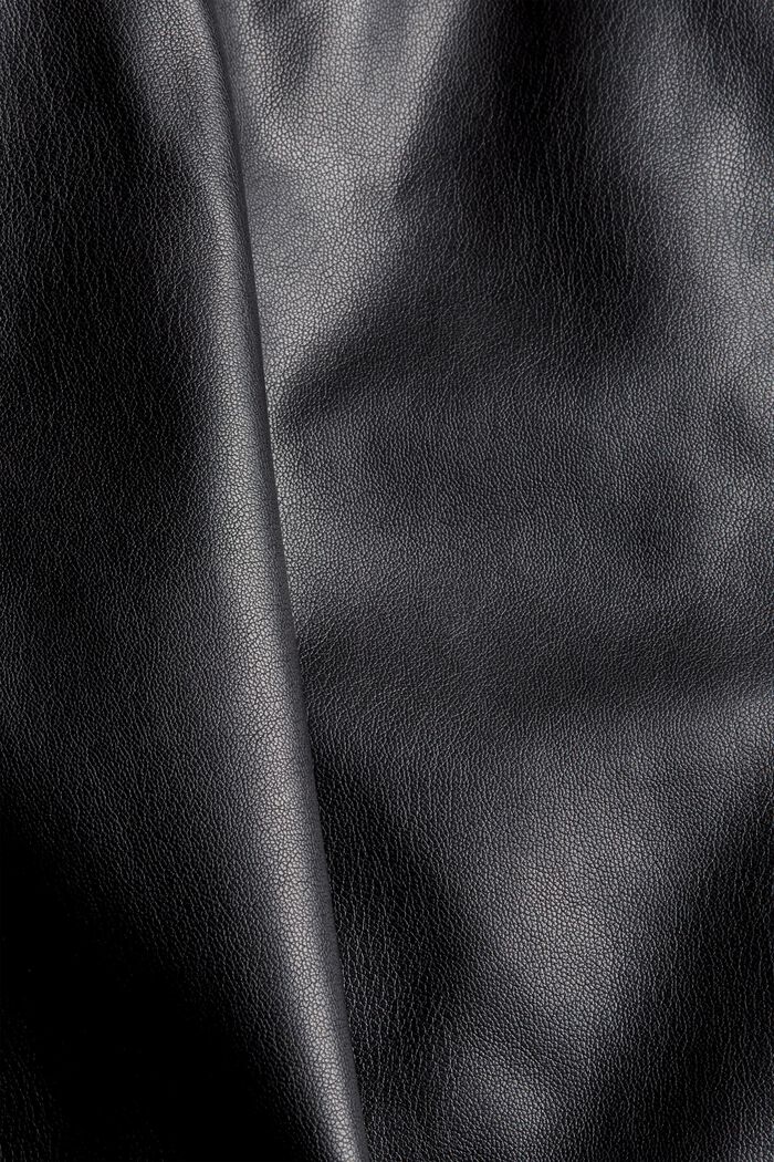 Ramoneska ze skóry ekologicznej, BLACK, detail image number 4