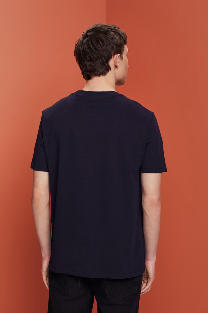 Dżersejowy T-shirt z nadrukiem, 100% bawełny, NAVY, detail image number 3