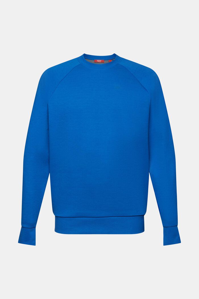 Bluza basic, mieszanka bawełniana, BRIGHT BLUE, detail image number 6