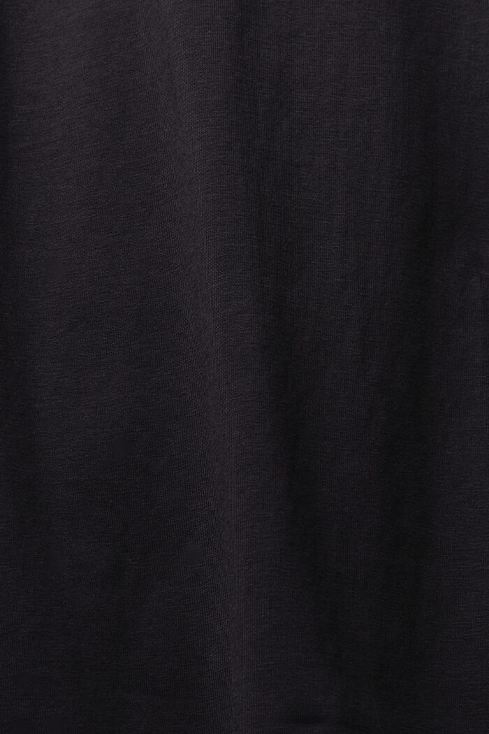Piżama z detalami z koronki, BLACK, detail image number 1