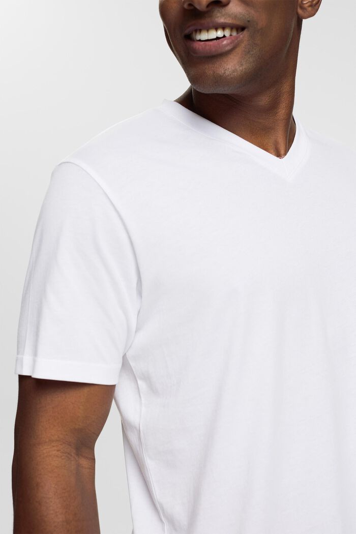 T-shirt z dżerseju, 100% bawełny, WHITE, detail image number 2