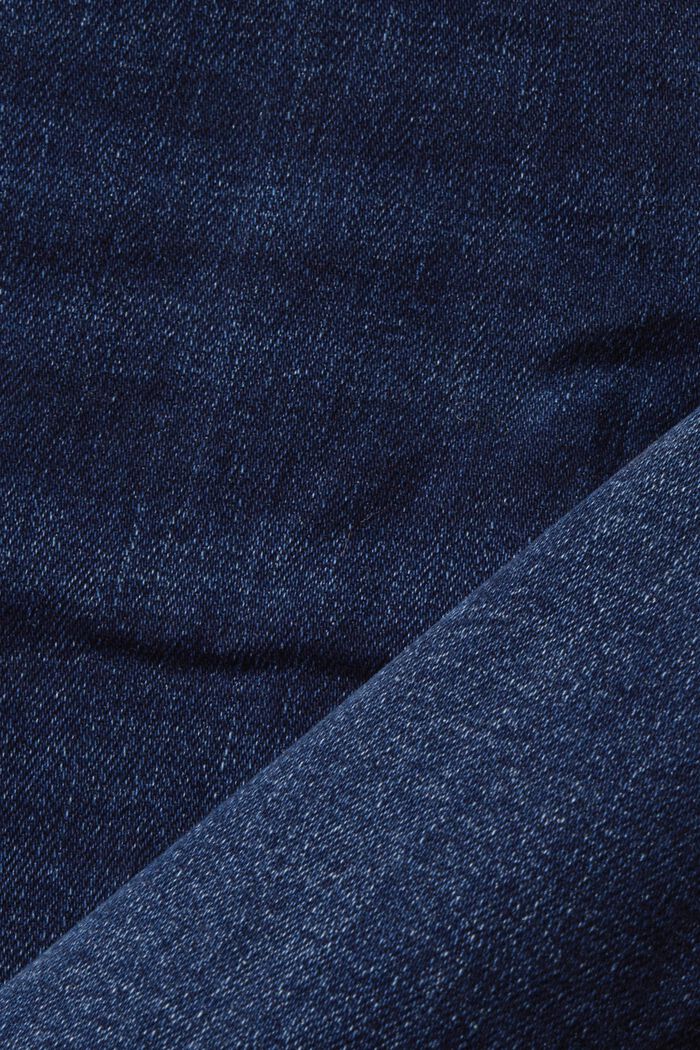 Dżinsy straight fit z niskim stanem, BLUE DARK WASHED, detail image number 5