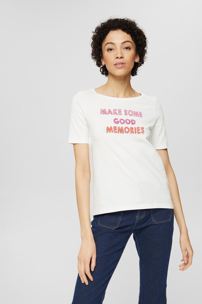 T-shirt z przesłaniem, 100% bawełny ekologicznej
