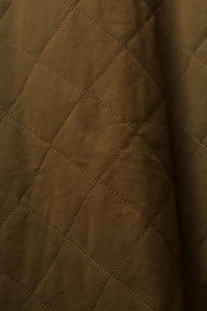 Pikowana kurtka koszulowa, KHAKI GREEN, detail image number 5