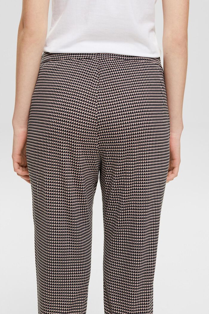 Spodnie od piżamy ze wzorem na całej powierzchni, BLACK, detail image number 4
