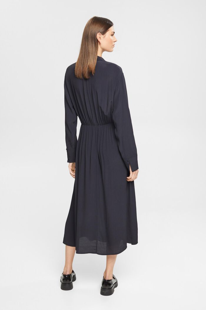 Sukienka midi z wiązaniem, BLACK, detail image number 3