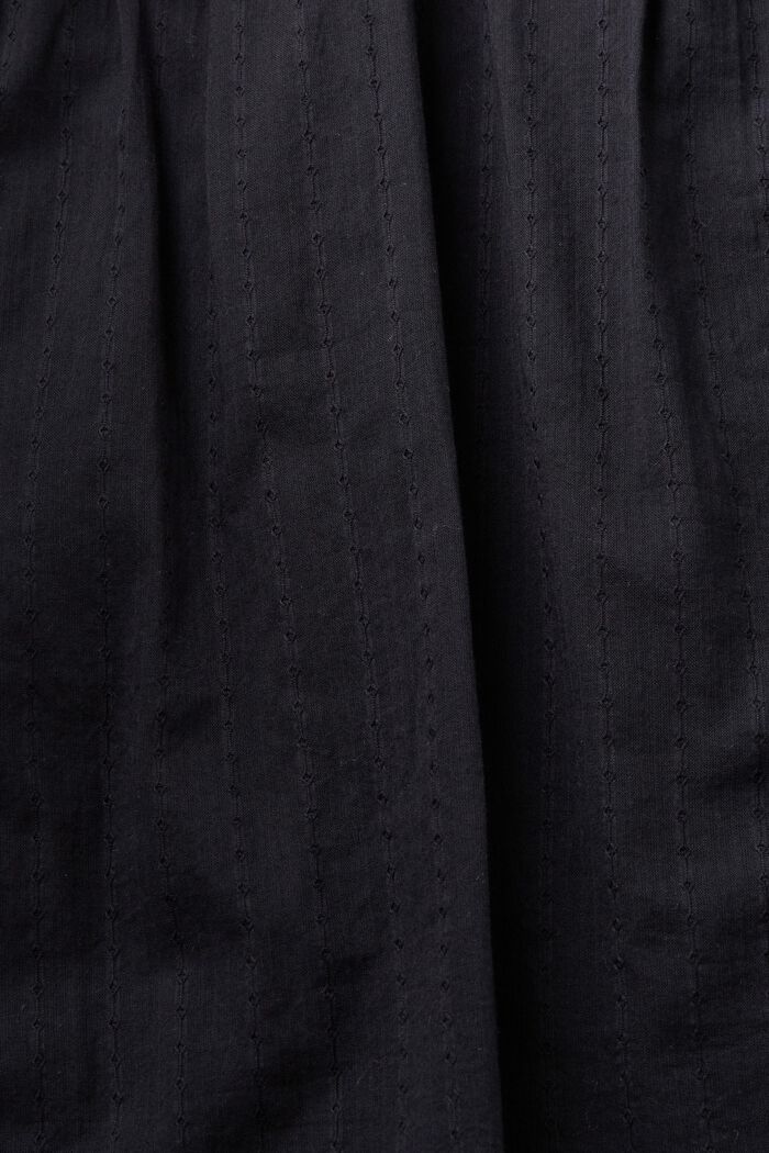 Koronkowa bluzka z falistym brzegiem, BLACK, detail image number 6